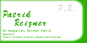 patrik reizner business card